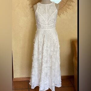 Ted Baker White Dress Long Bridal Sz 0